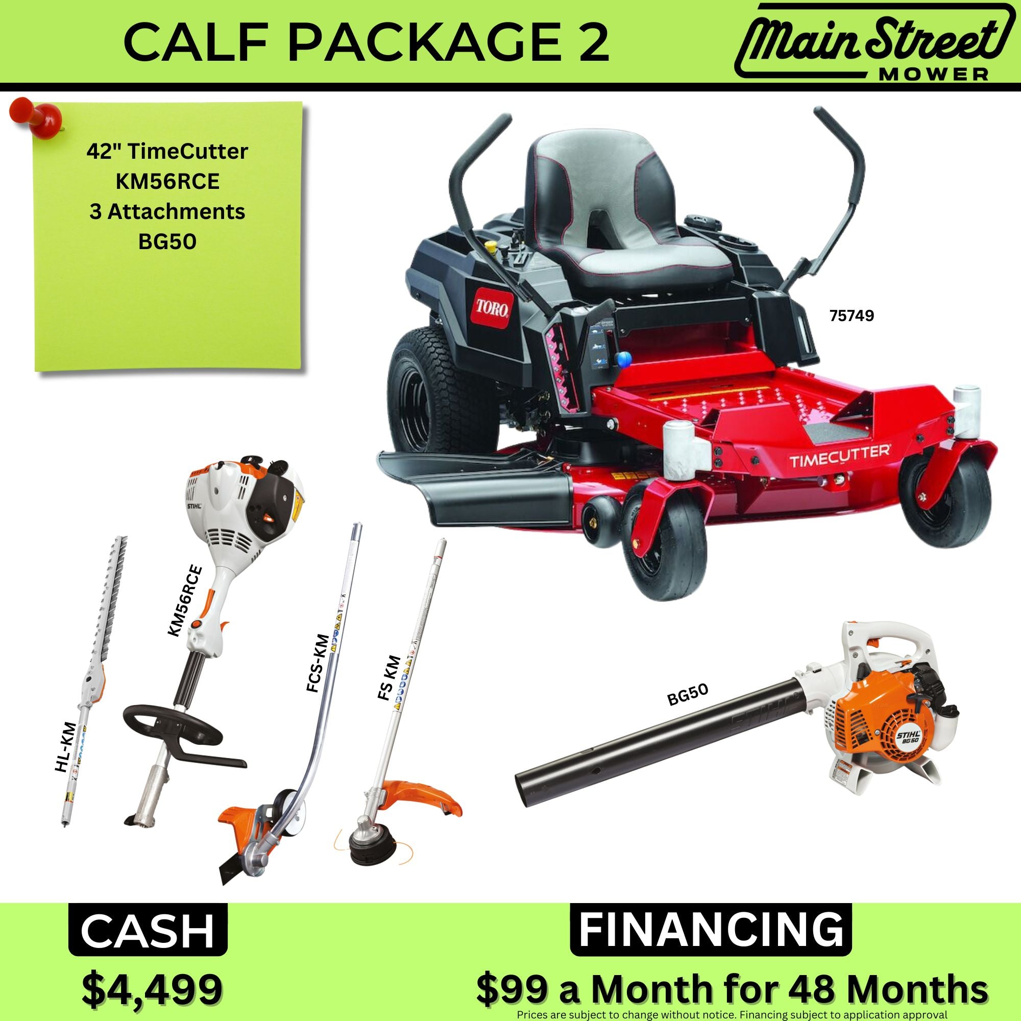 Calf Package 2 |Mower|Trimmer|Edger|Hedge Trimmer|Blower | Main Street Mower | Winter Garden | Clermont | Ocala
