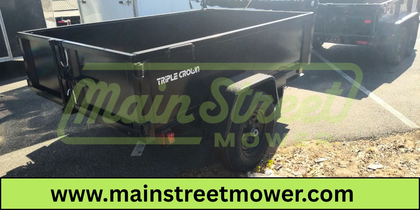 Triple Crown 5X8 Single Axle Lowrider Dump Trailer | Black | D5X8LRD