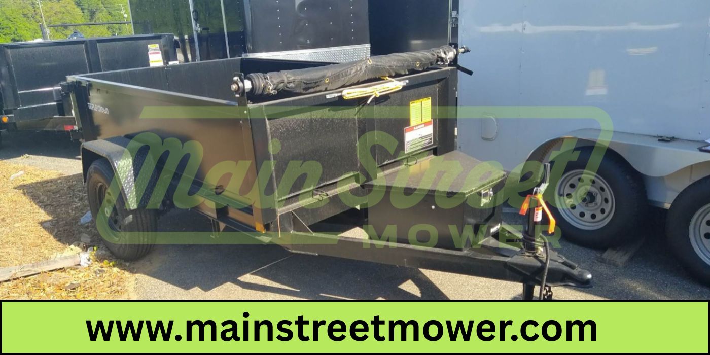 Triple Crown 5X8 Single Axle Lowrider Dump Trailer | Black | D5X8LRD