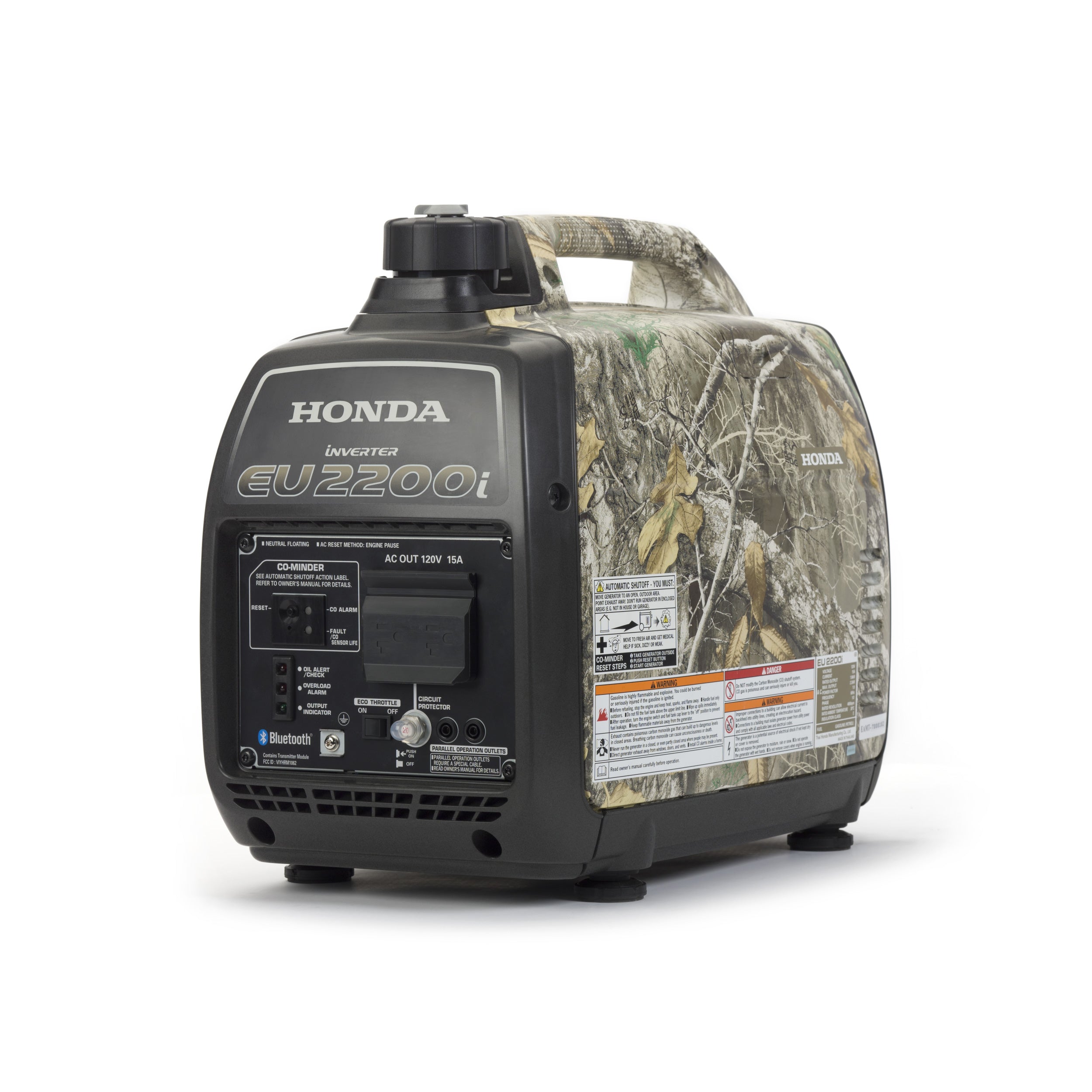 Honda EU2200i 120V 2200-Watt Inverter Generator with Co-Minder - Camo