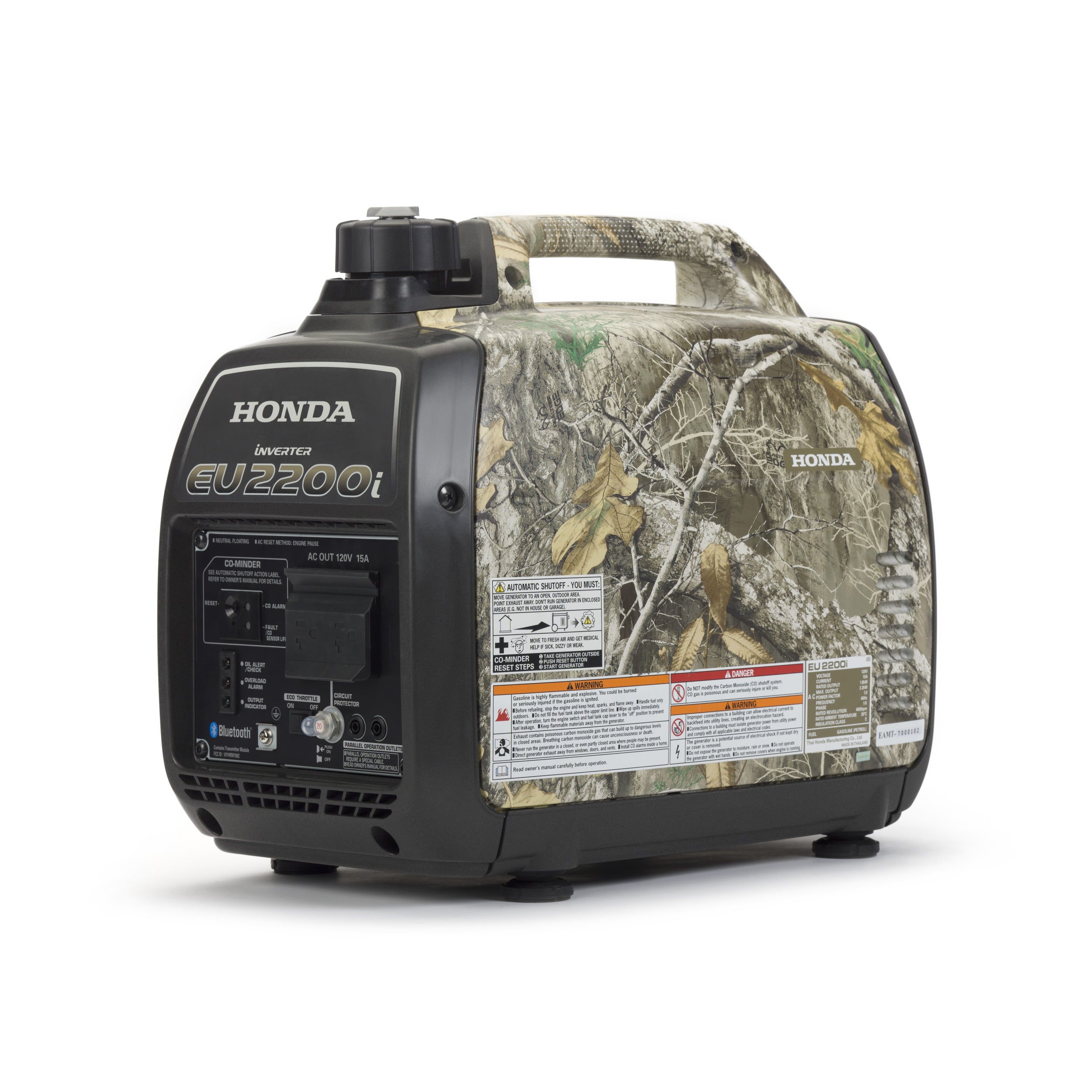 Honda EU2200i 120V 2200-Watt Inverter Generator with Co-Minder - Camo