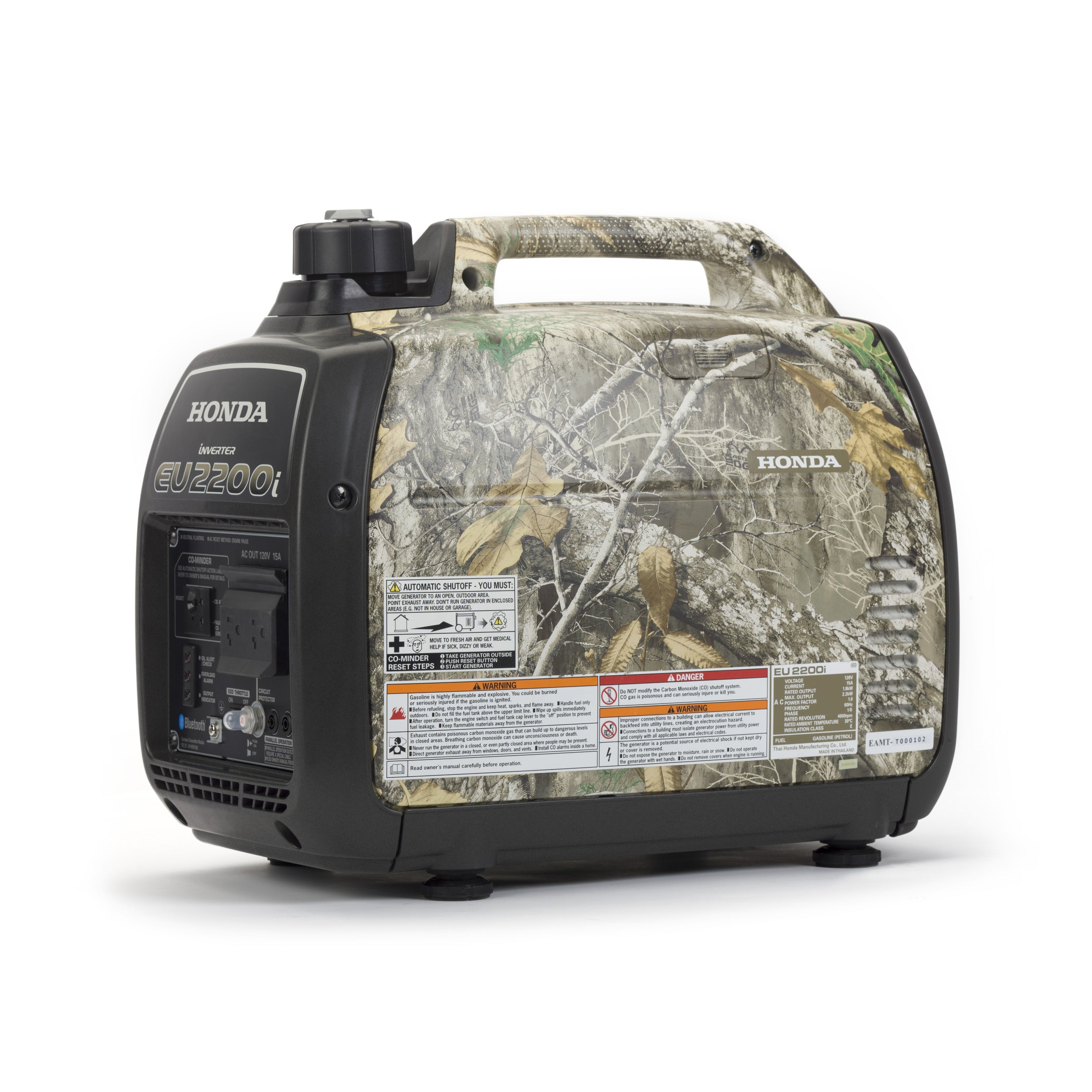 Honda EU2200i 120V 2200-Watt Inverter Generator with Co-Minder - Camo