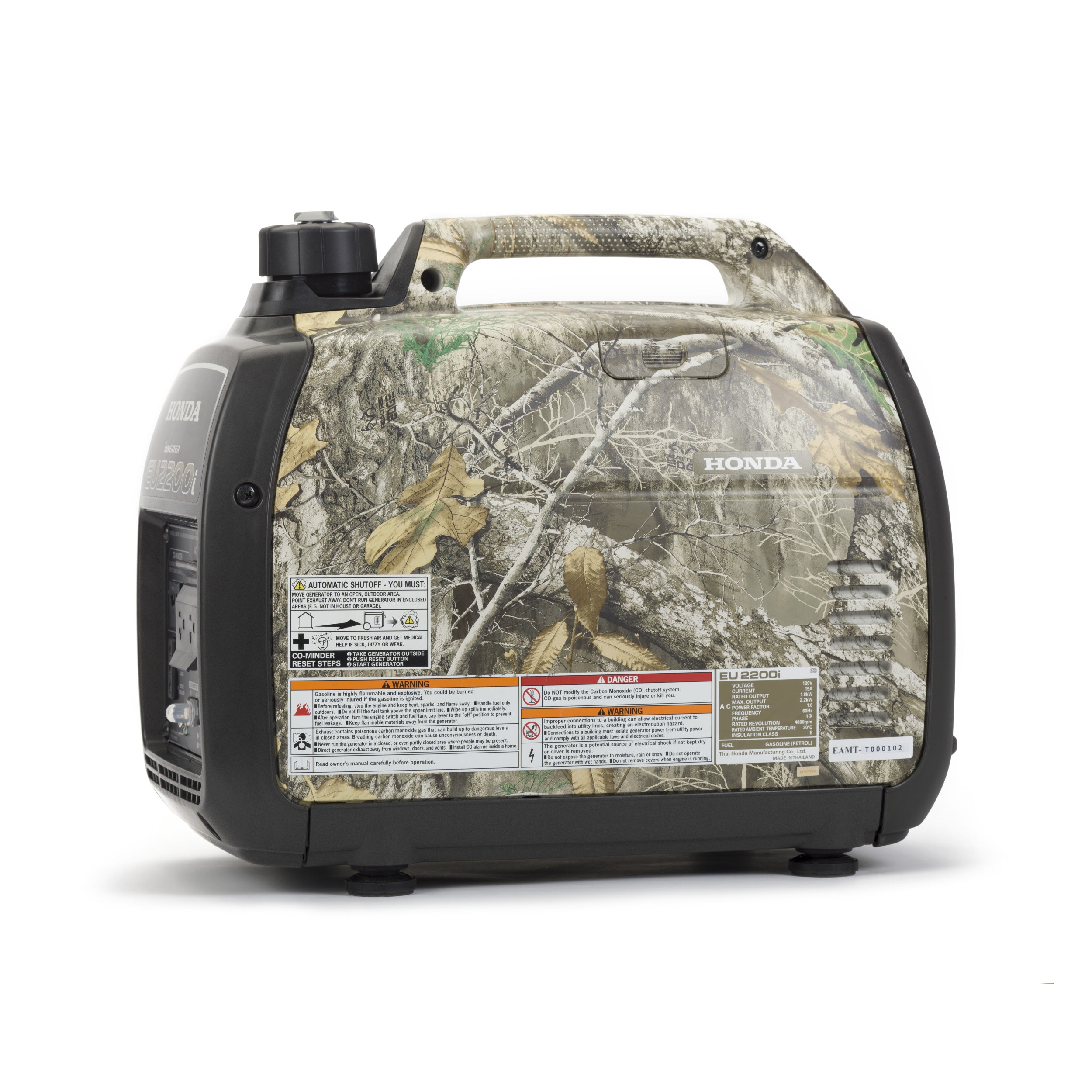 Honda EU2200i 120V 2200-Watt Inverter Generator with Co-Minder - Camo