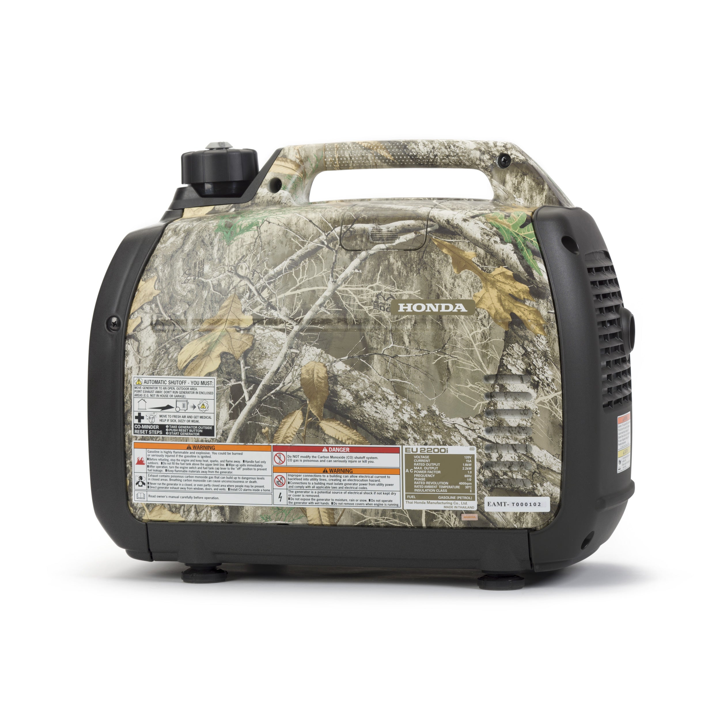 Honda EU2200i 120V 2200-Watt Inverter Generator with Co-Minder - Camo