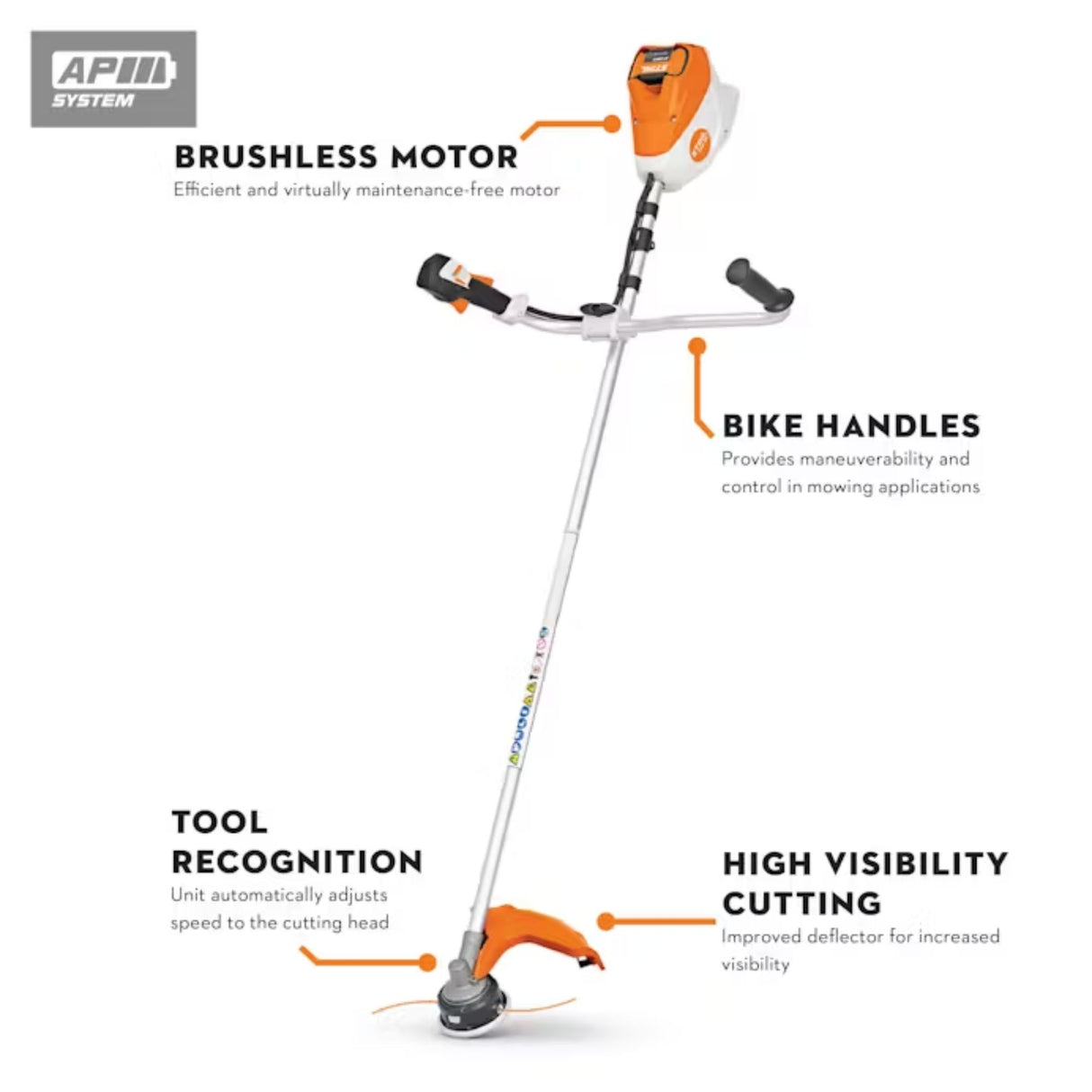 STIHL FSA 120 Battery Powered String Trimmer | Bike Handle