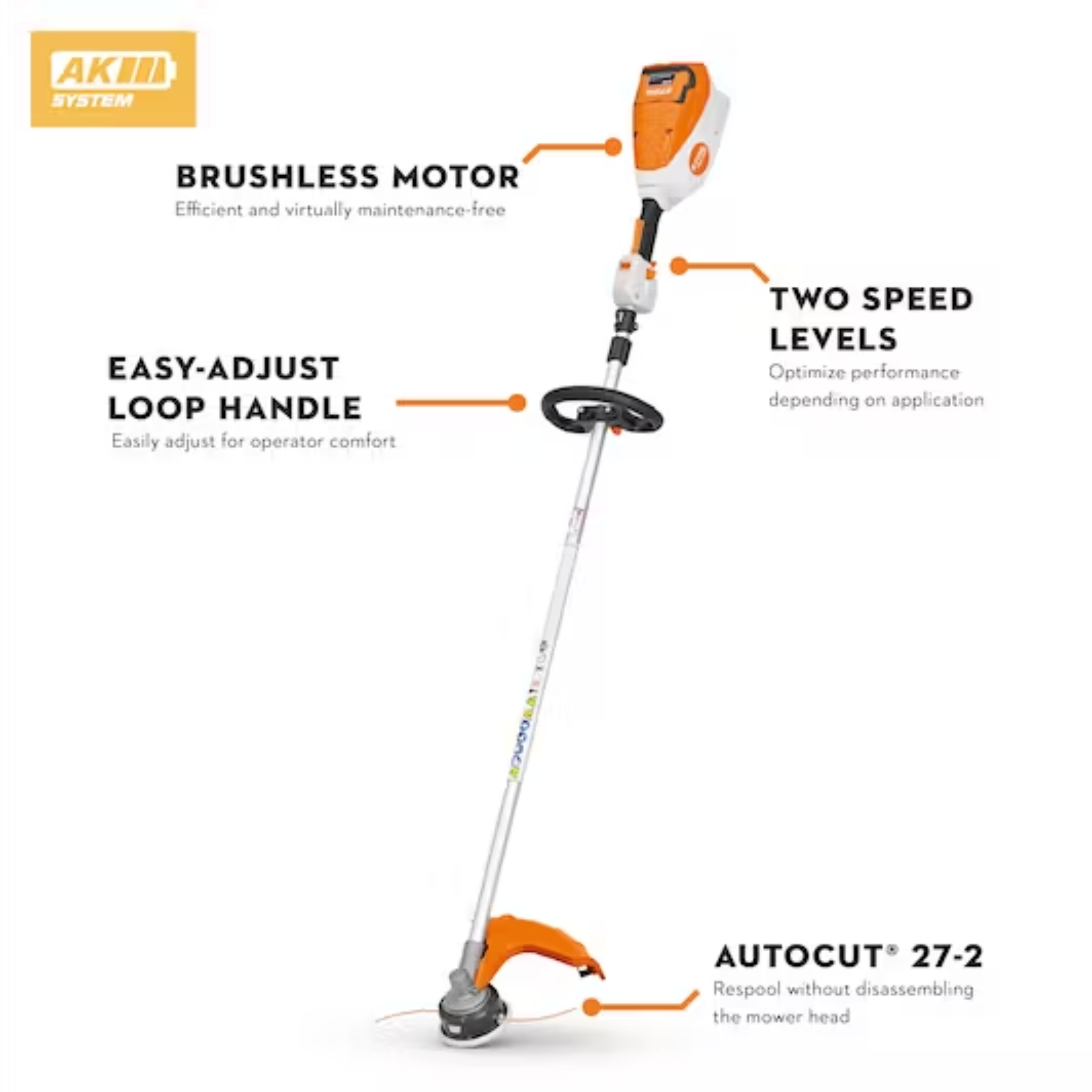 Stihl FSA 80 R Battery Powered String Trimmer w/AK 20 and AL 101