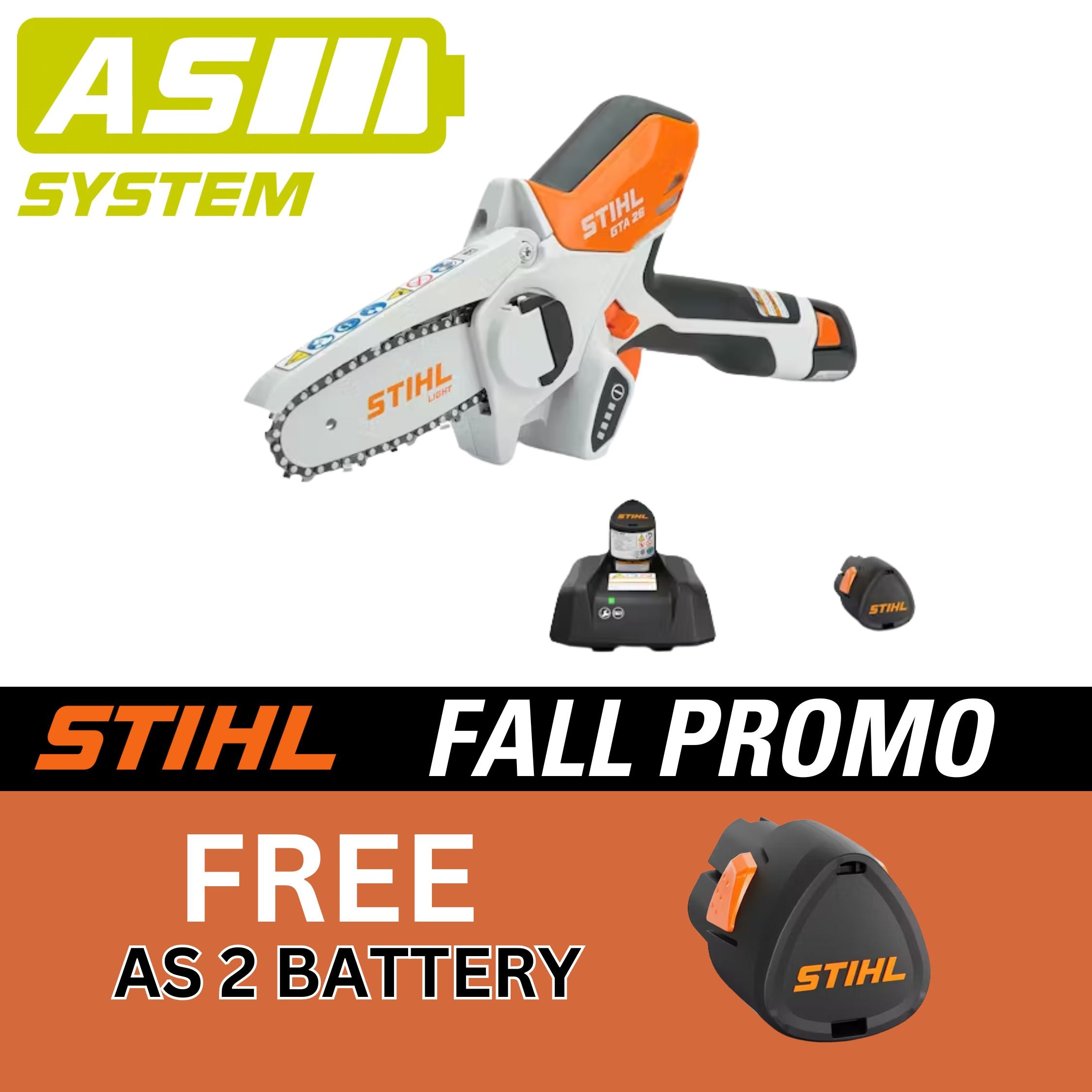 STIHL GTA 26 Battery Powered Garden Pruner with Battery & Charger | FREE AS2 Battery