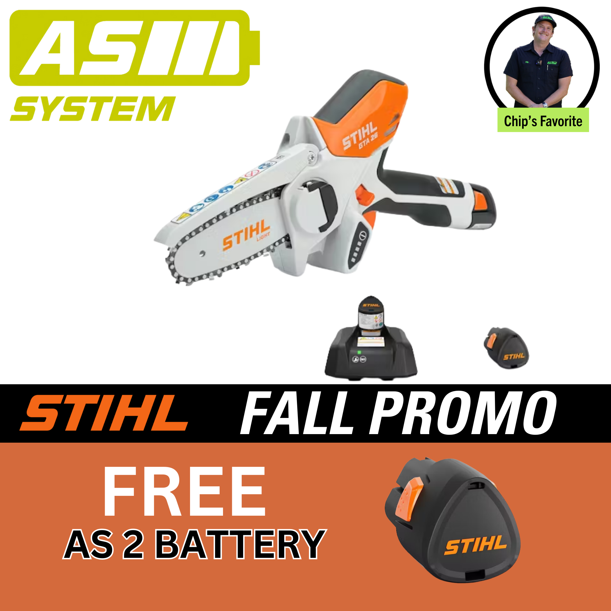 STIHL GTA 26 Battery Powered Garden Pruner with Battery & Charger | FREE AS2 Battery