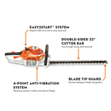 STIHL HS 46 C-E Gas Powered Hedge Trimmer with Easy2Start | Main Street Mower | Winter Garden | Clermont | Ocala