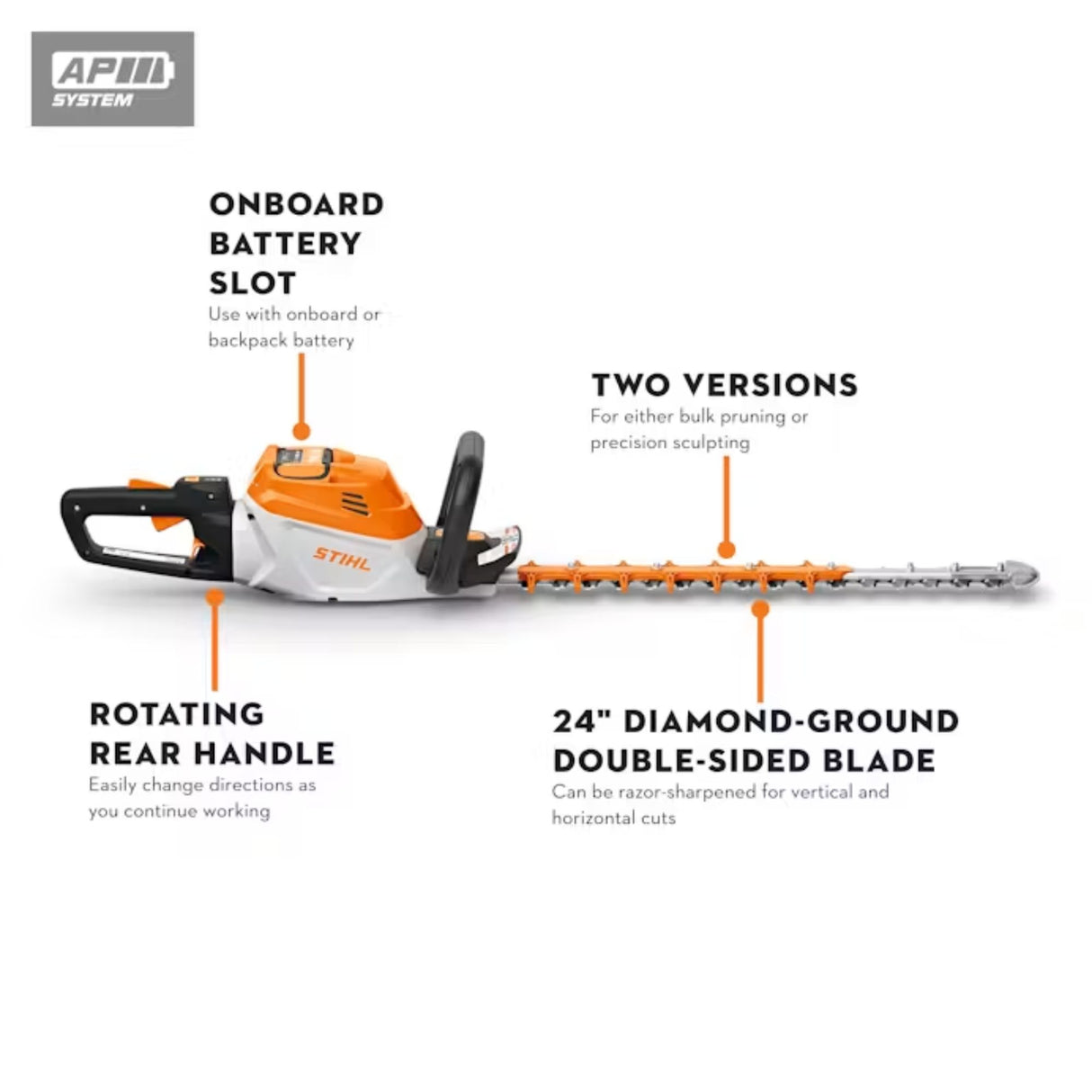 STIHL HSA 140 R Hedge trimmer 24" Set