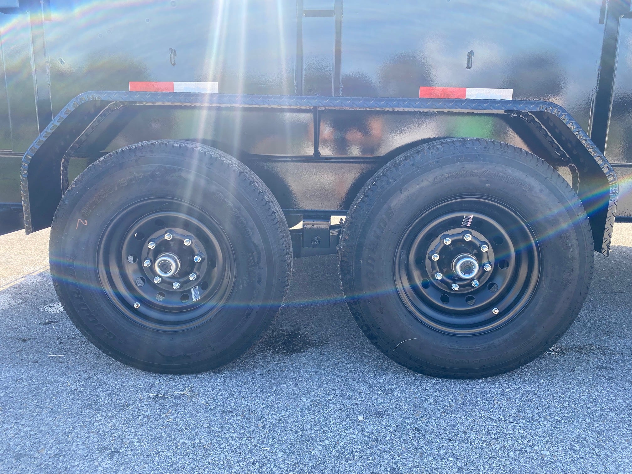 14 Foot Big Tex Heavy Duty Low Profile with Spreader Gate Black Dump Trailer (14LP-14BK6SIRPD) | Main Street Mower | Winter Garden | Clermont | Ocala