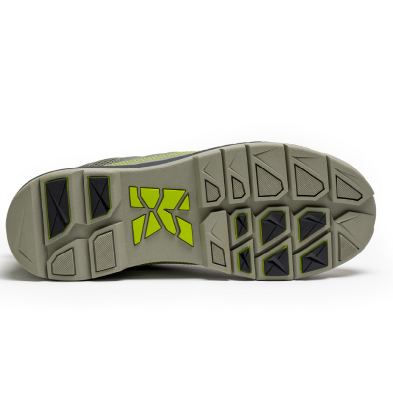 Men's Kujo Lightweight Breathable Mesh Water Resistant Yard Work Shoe in Gray/Green