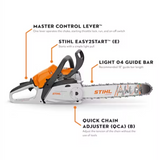 STIHL MS 212 C-BE Gas Powered Easy2Start Quickstop Chainsaw | Main Street Mower | Winter Garden | Clermont | Ocala
