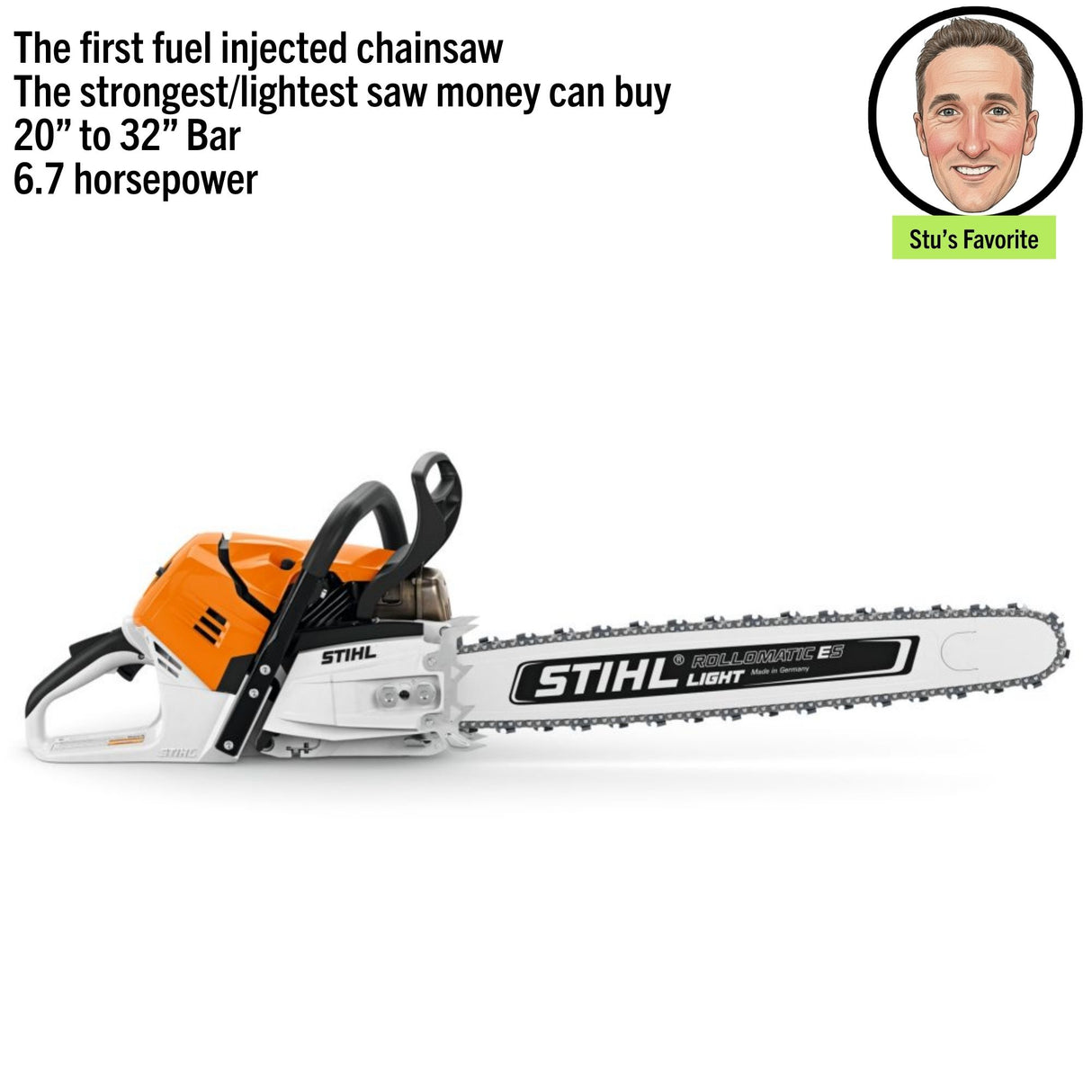 STIHL MS 500i Gas Powered Chainsaw with Electronically Fuel Injection