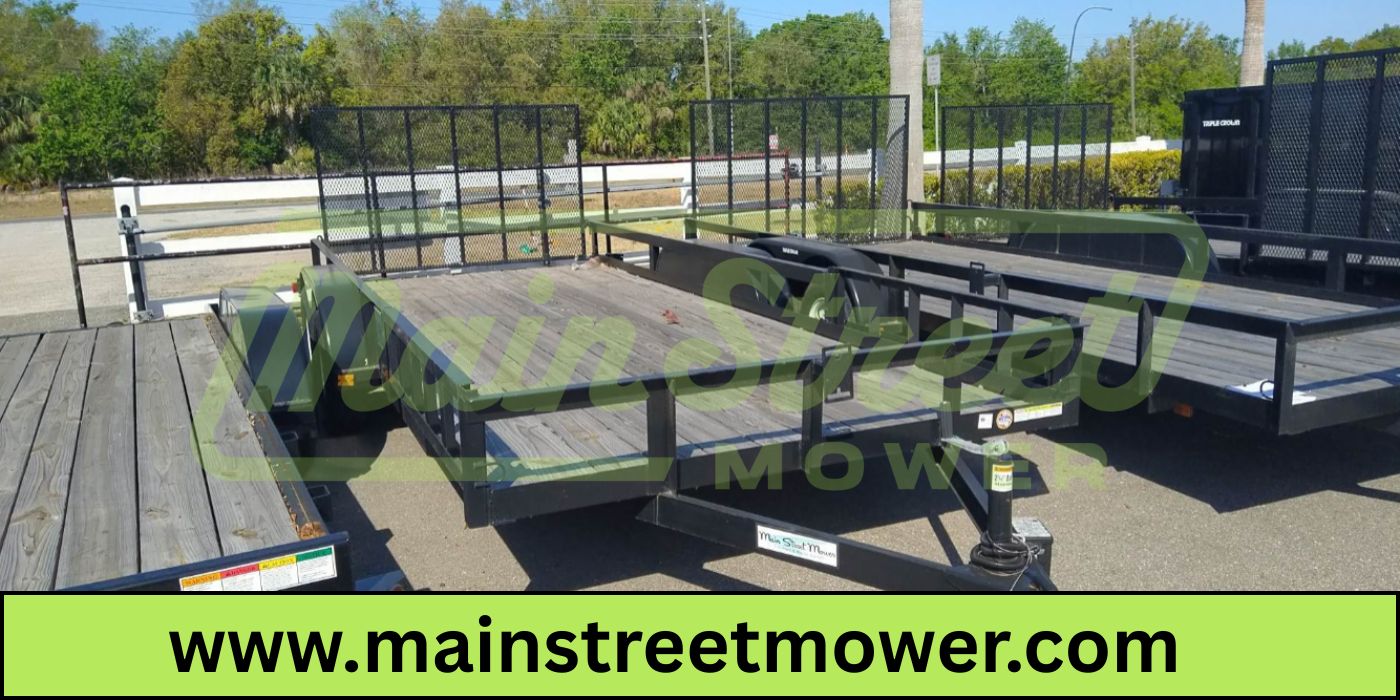 Triple Crown 7X18 Utility Trailer | Black | Rear Gate | ATV7X18
