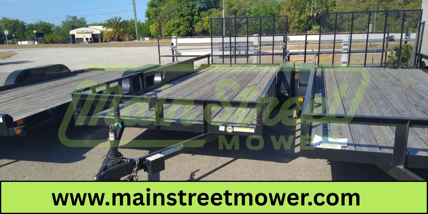 Triple Crown 7X18 Utility Trailer | Black | Rear Gate | ATV7X18