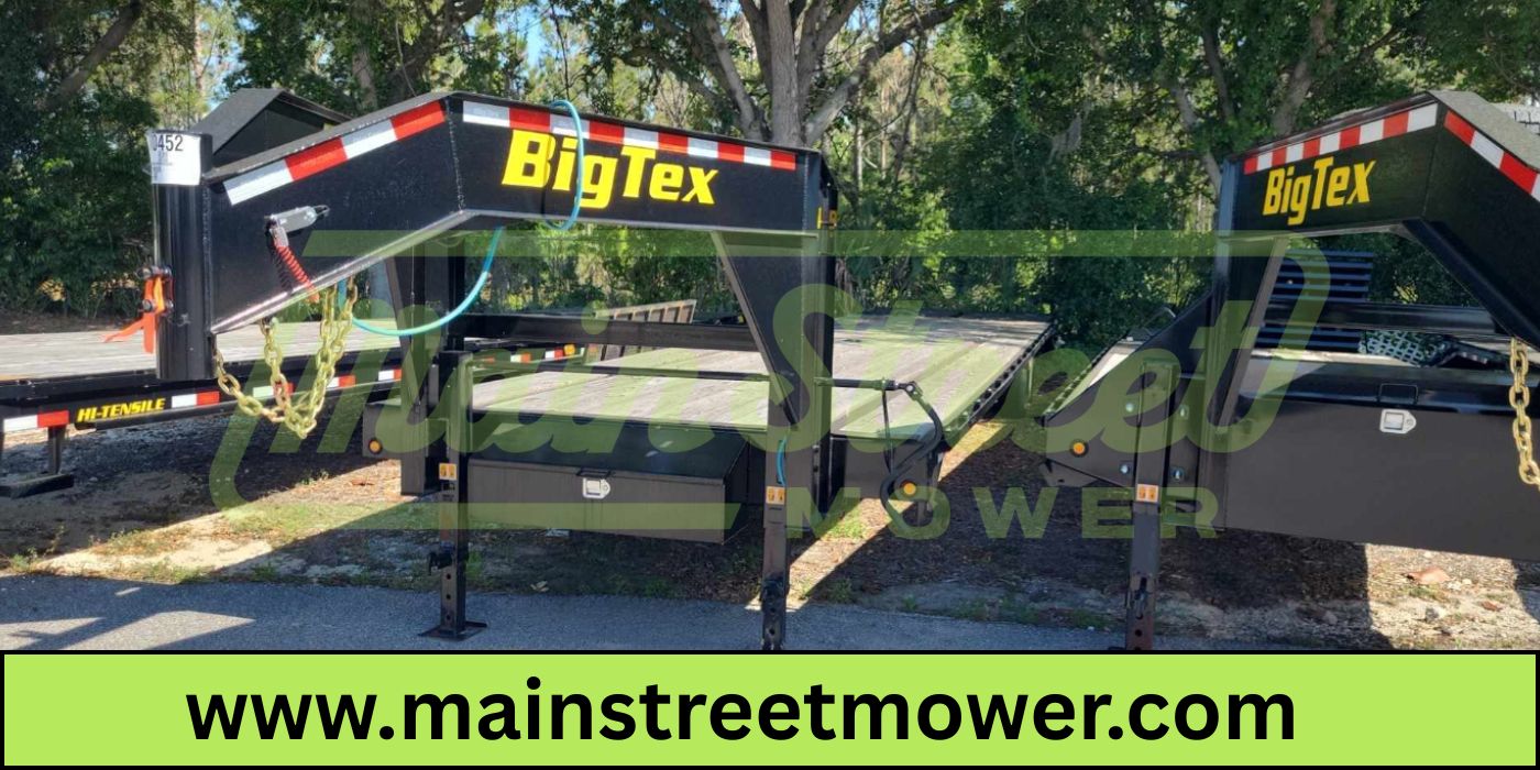 40 Foot Big Tex Tandem Axle with Mega Ramp Black Gooseneck Trailer (14GN-35BK+5MR)