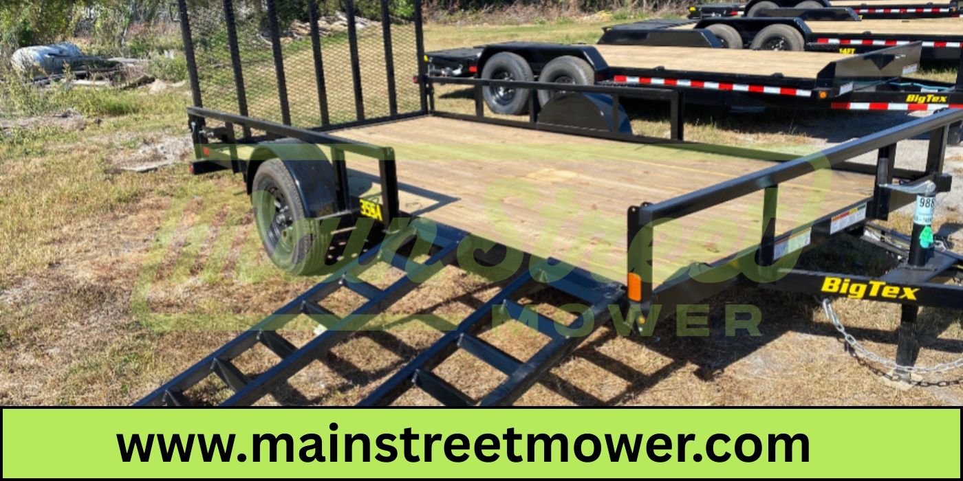 Big Tex 35SA-14BKRSX Single Axle ATV Trailer  83"x14'  Black