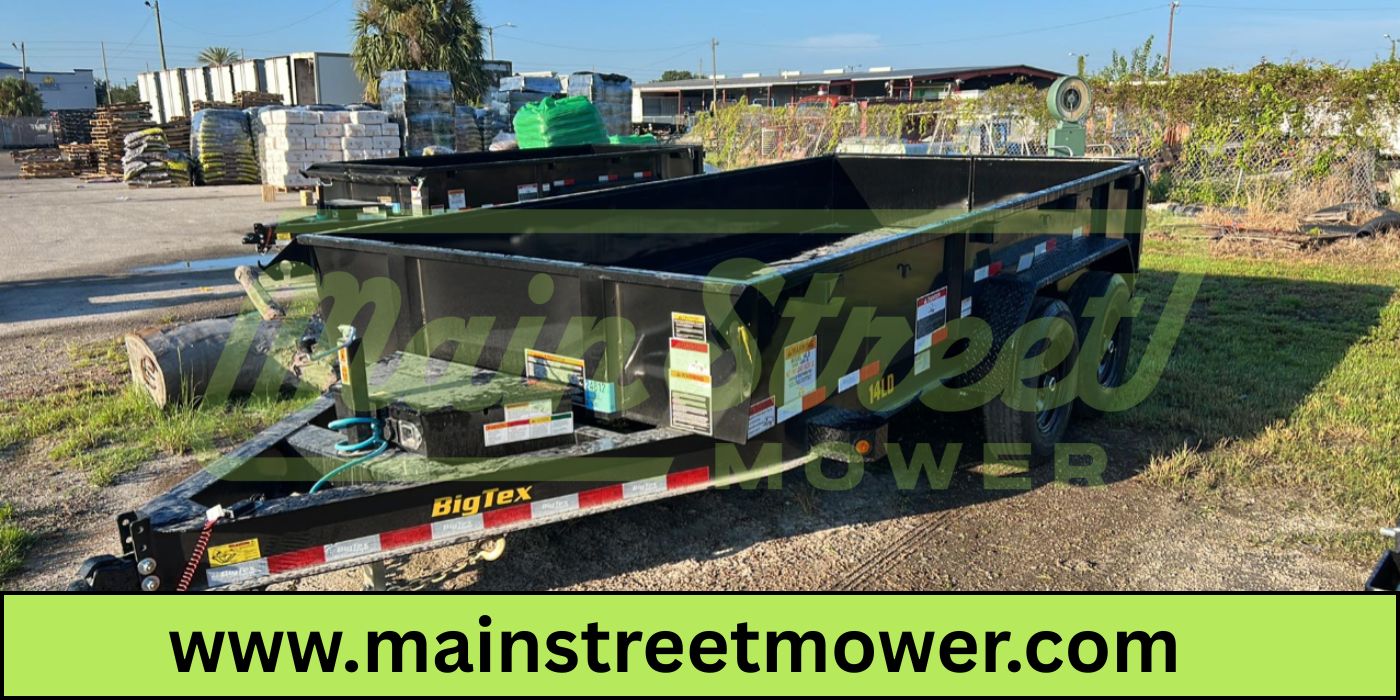 14 Foot Big Tex Low Profile with Spreader Gate Black Dump Trailer (14LD-14BK)