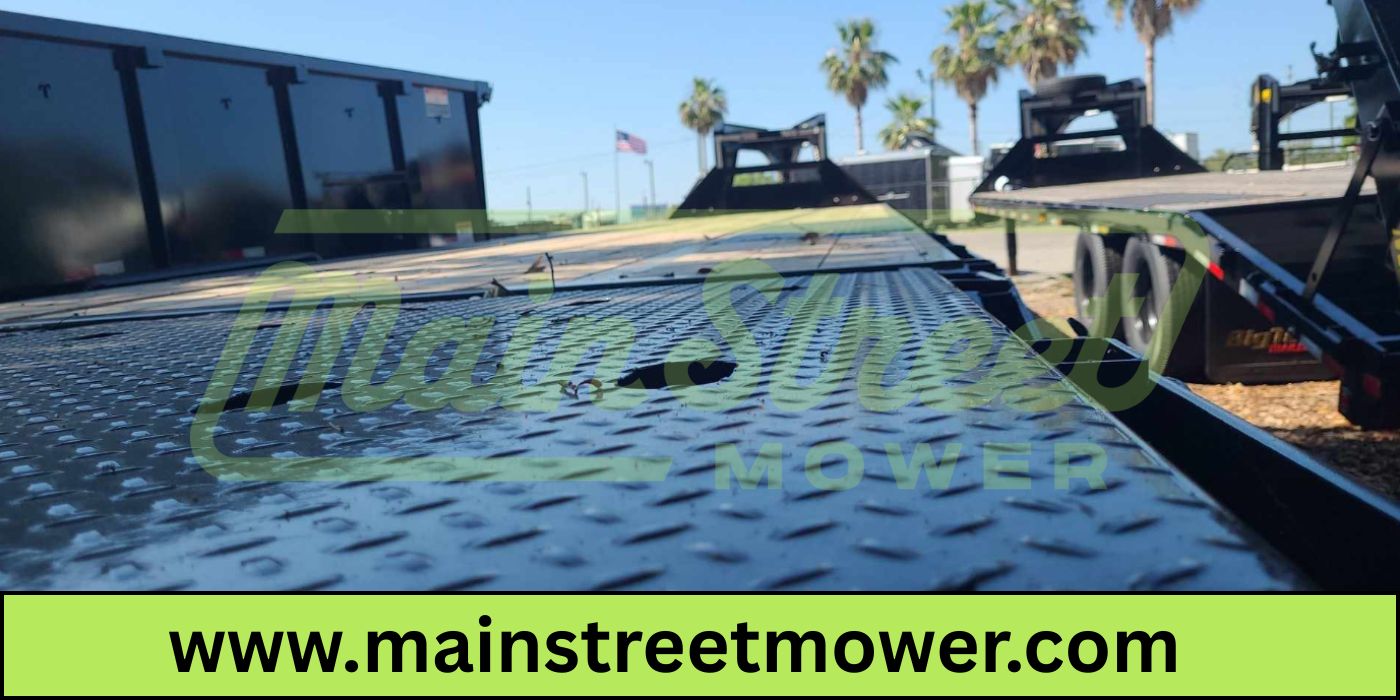 40 Foot Big Tex Heavy Duty Tandem Dual Wheel Axle Black Gooseneck Trailer (25GN-40D5A-MRBK))