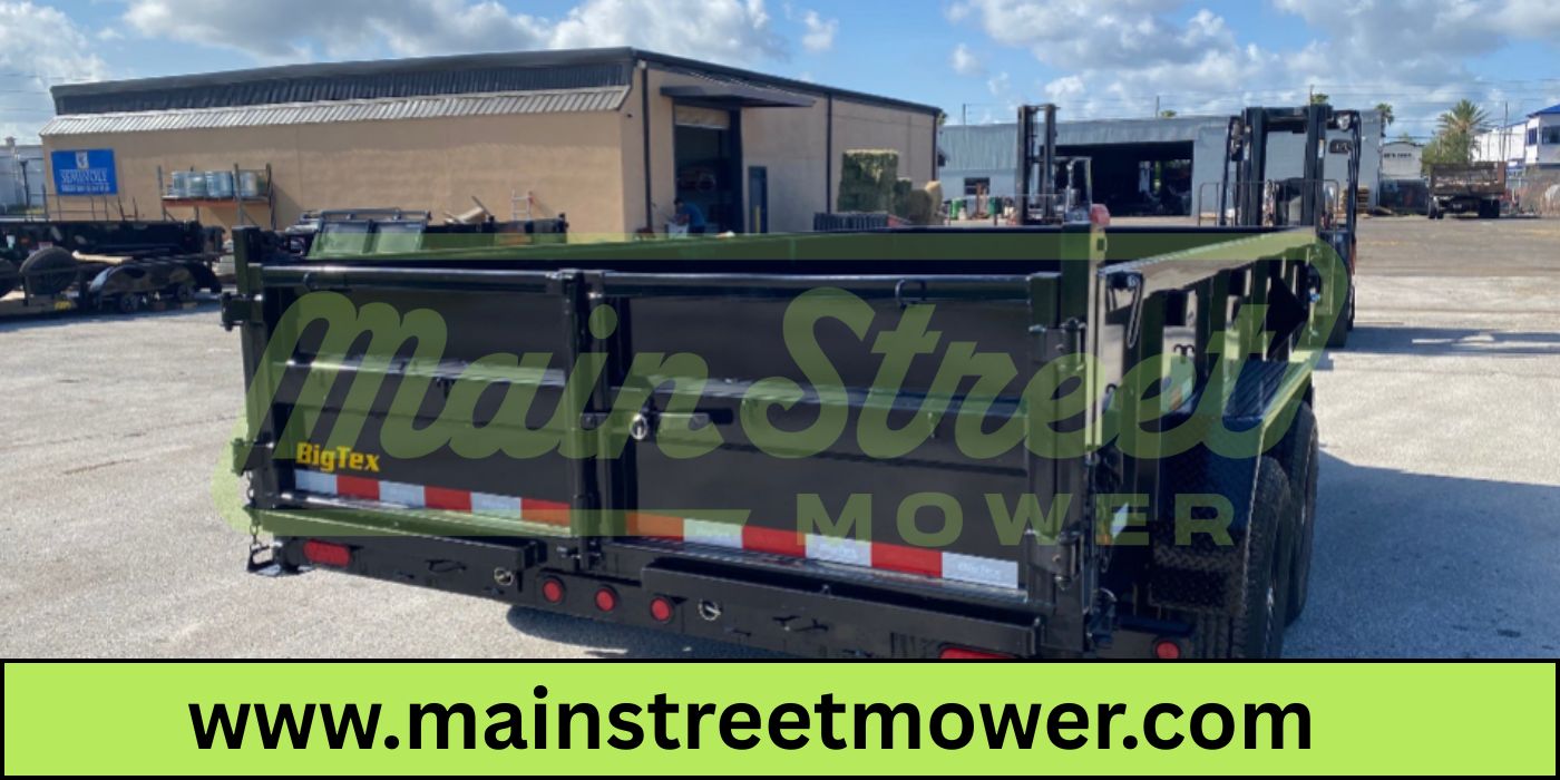 14 Foot Big Tex Heavy Duty Low Profile with Spreader Gate Black Dump Trailer (14LP-14BK6SIRPD)