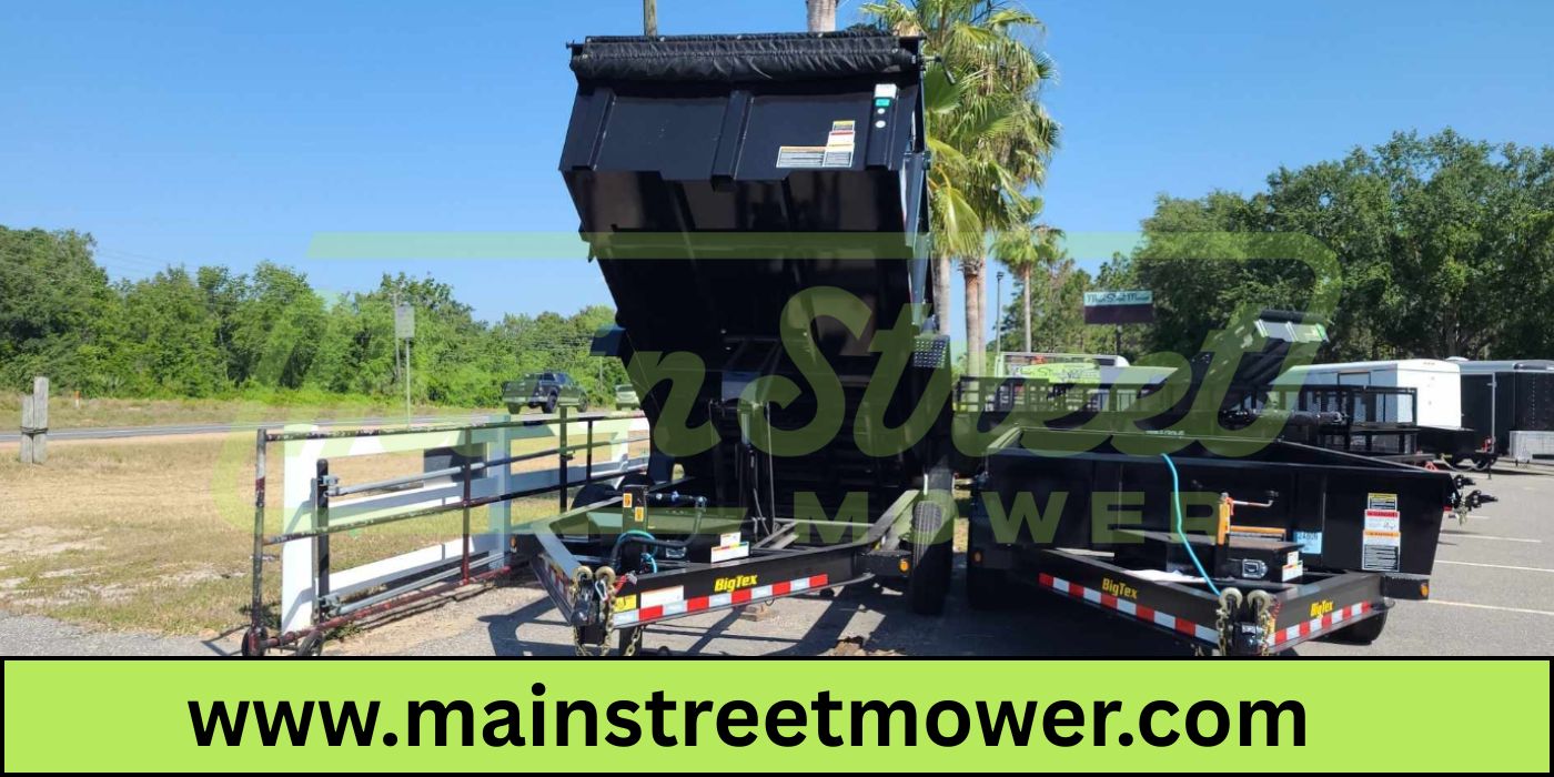 14 Foot Big Tex Heavy Duty Low Profile with Spreader Gate Black Dump Trailer (14LP-14BK6-P3)
