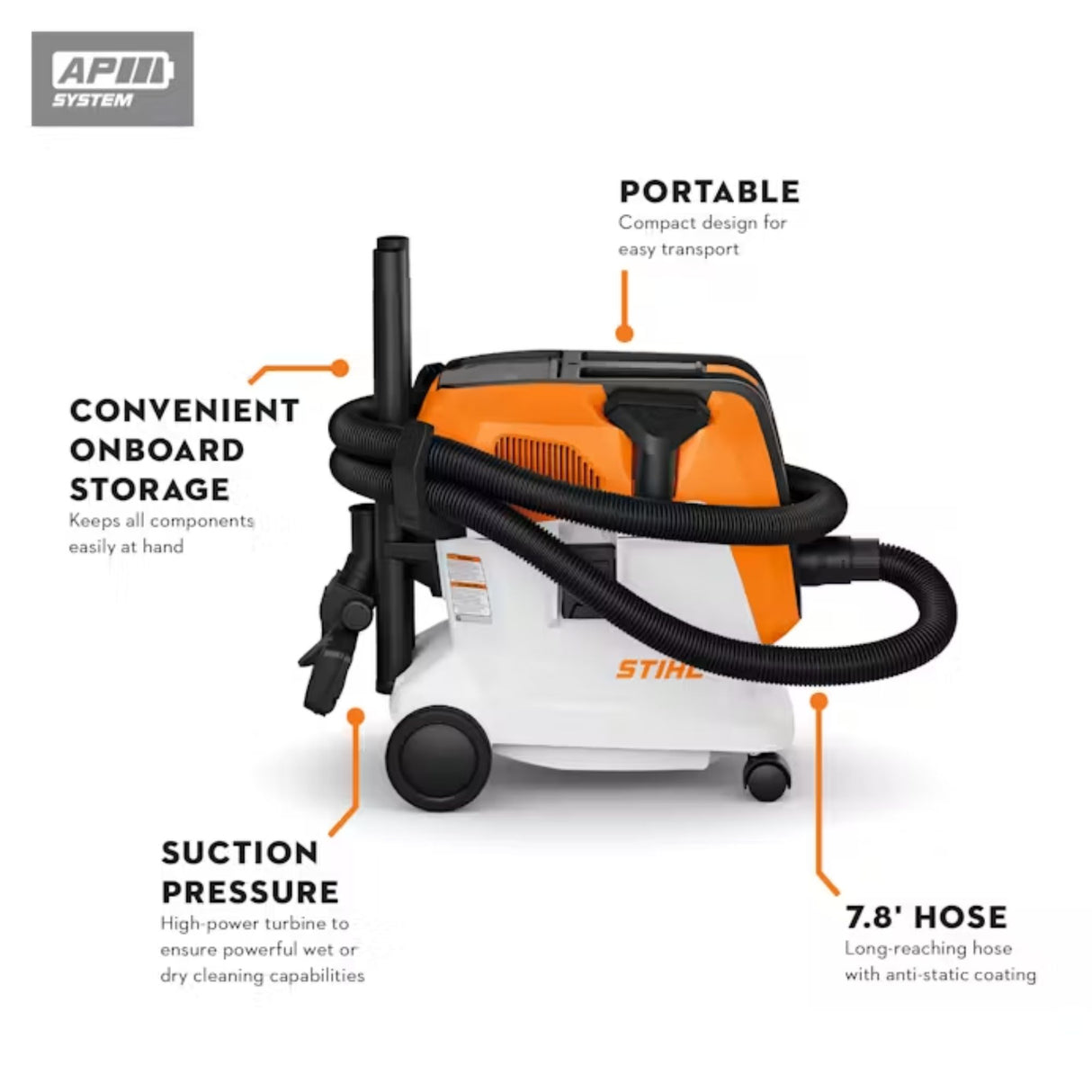 STIHL SEA 100 Battery Powered Wet/dry Vacuum
