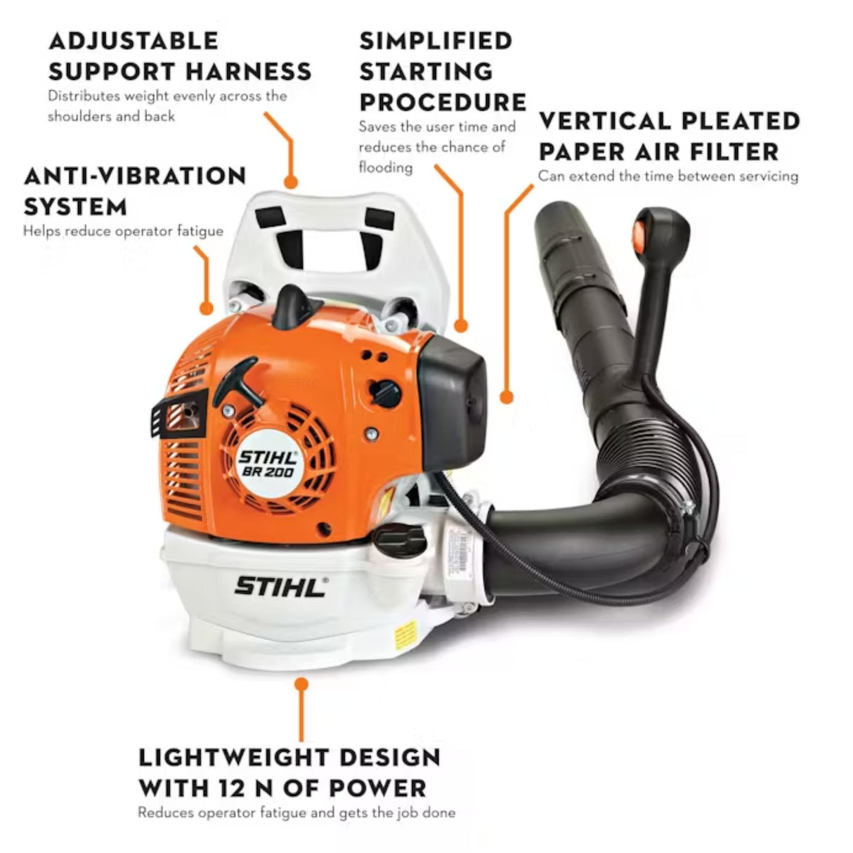 STIHL BR 200 Gas Powered Backpack Blower