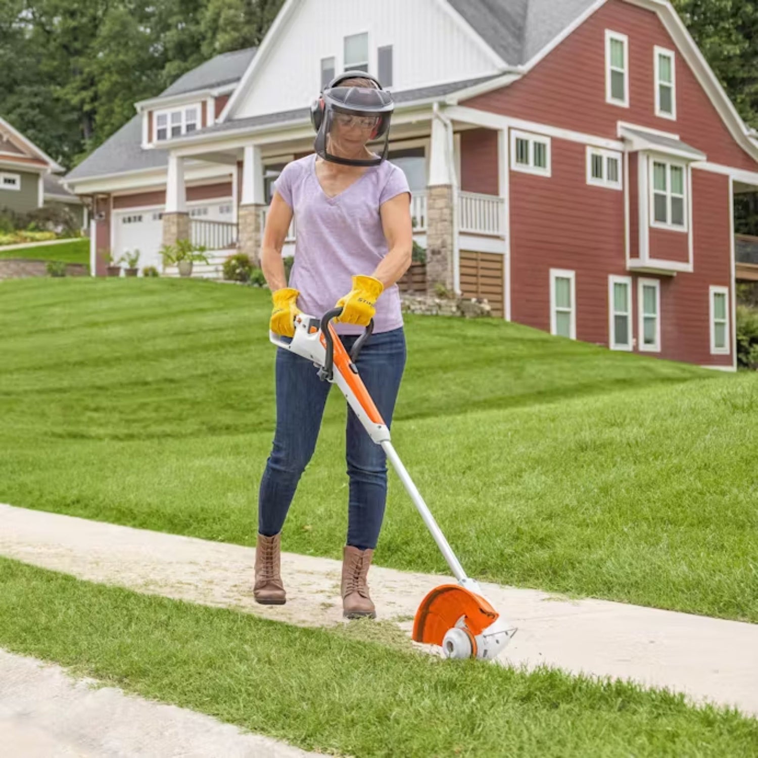 stihl garden tool set STIHL FSA 30 Battery Operated 2-in-1 Edger / Trimmer Set w/Battery and Charger