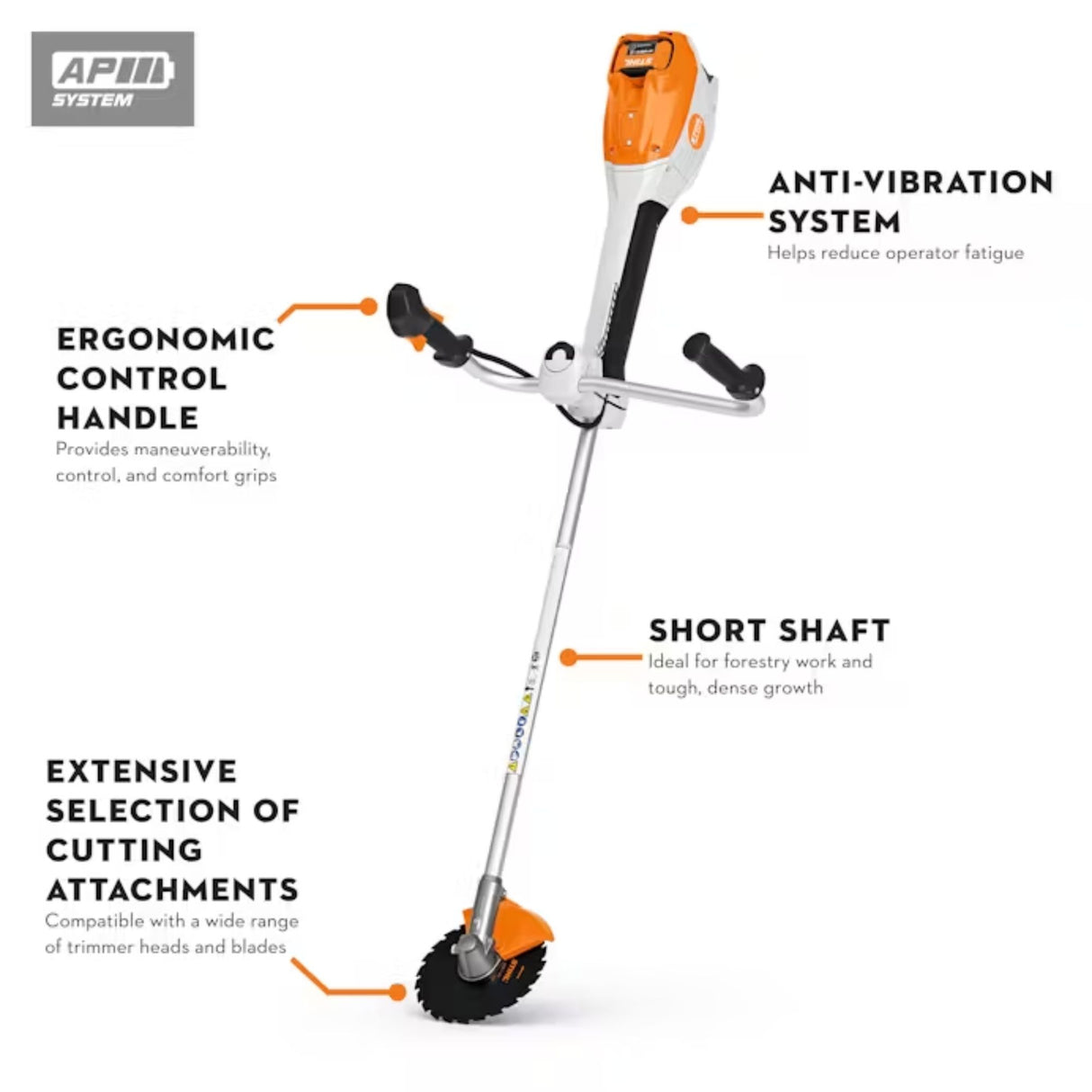 STIHL FSA 400 K Battery Powered Trimmer | Bike Handle | Unit Only