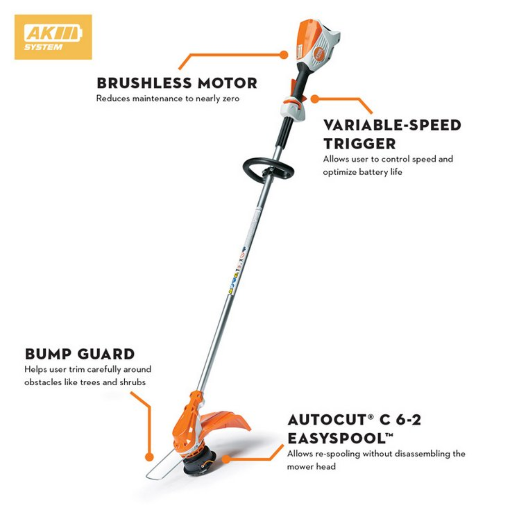 Stihl FSA 60 R Battery Powered Trimmer with EasySpool