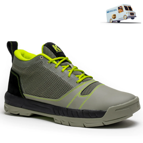 Men's Kujo Lightweight Breathable Mesh Water Resistant Yard Work Shoe in Gray/Green | Main Street Mower | Winter Garden | Clermont | Ocala