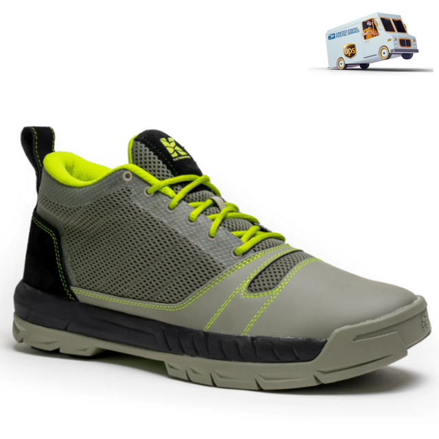 Men's Kujo Lightweight Breathable Mesh Water Resistant Yard Work Shoe in Gray/Green | Main Street Mower | Winter Garden | Clermont | Ocala
