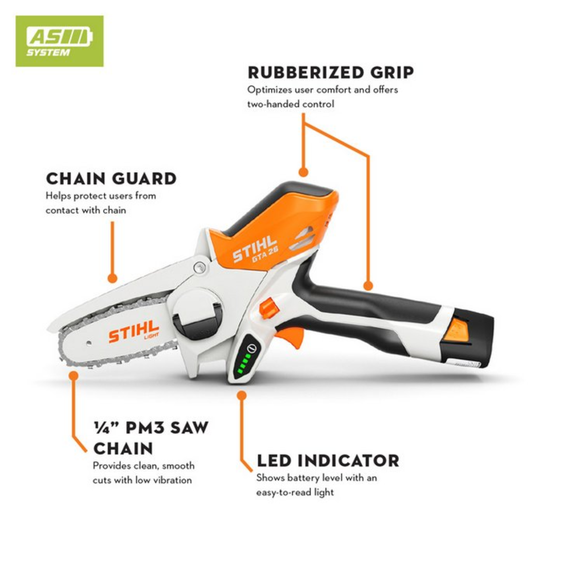 STIHL GTA 26 Battery Powered Garden Pruner with Battery Charger