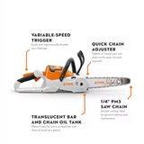 STIHL MSA 70 C-B Battery Powered Chainsaw w/ Battery and Charger | Main Street Mower | Winter Garden | Clermont | Ocala