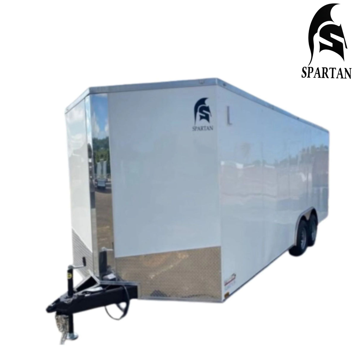 Spartan Enclosed Cargo Trailer | 7X16 | 5200 Lb Axles | Tandem Axle | White | 7X16TA3