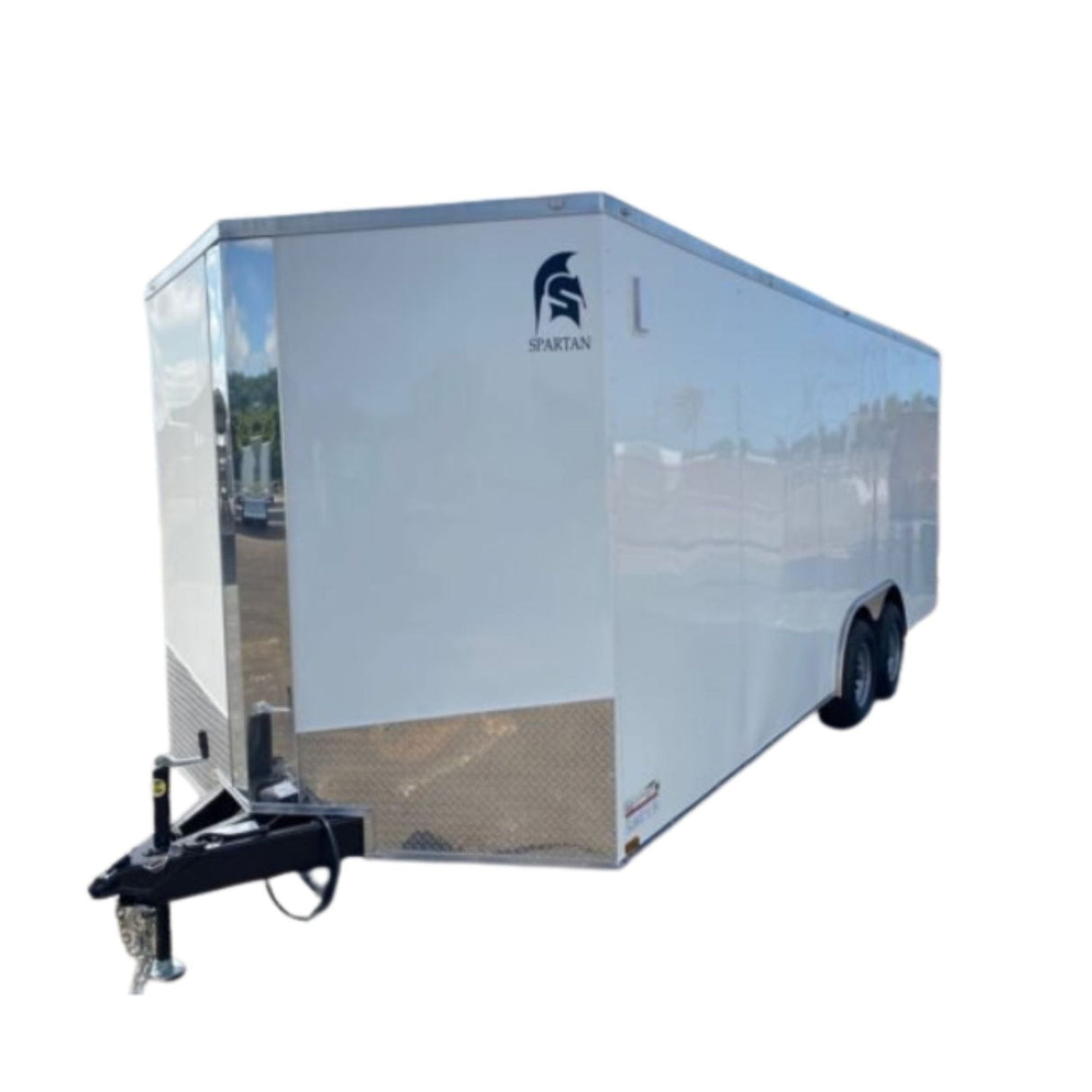 Spartan Enclosed Cargo Trailer | 7X16 | 5200 Lb Axles | Tandem Axle | White | 7X16TA3