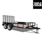Triple Crown Utility Trailer | Tandem Axle  | 6x14 | Gate | U6X14TG