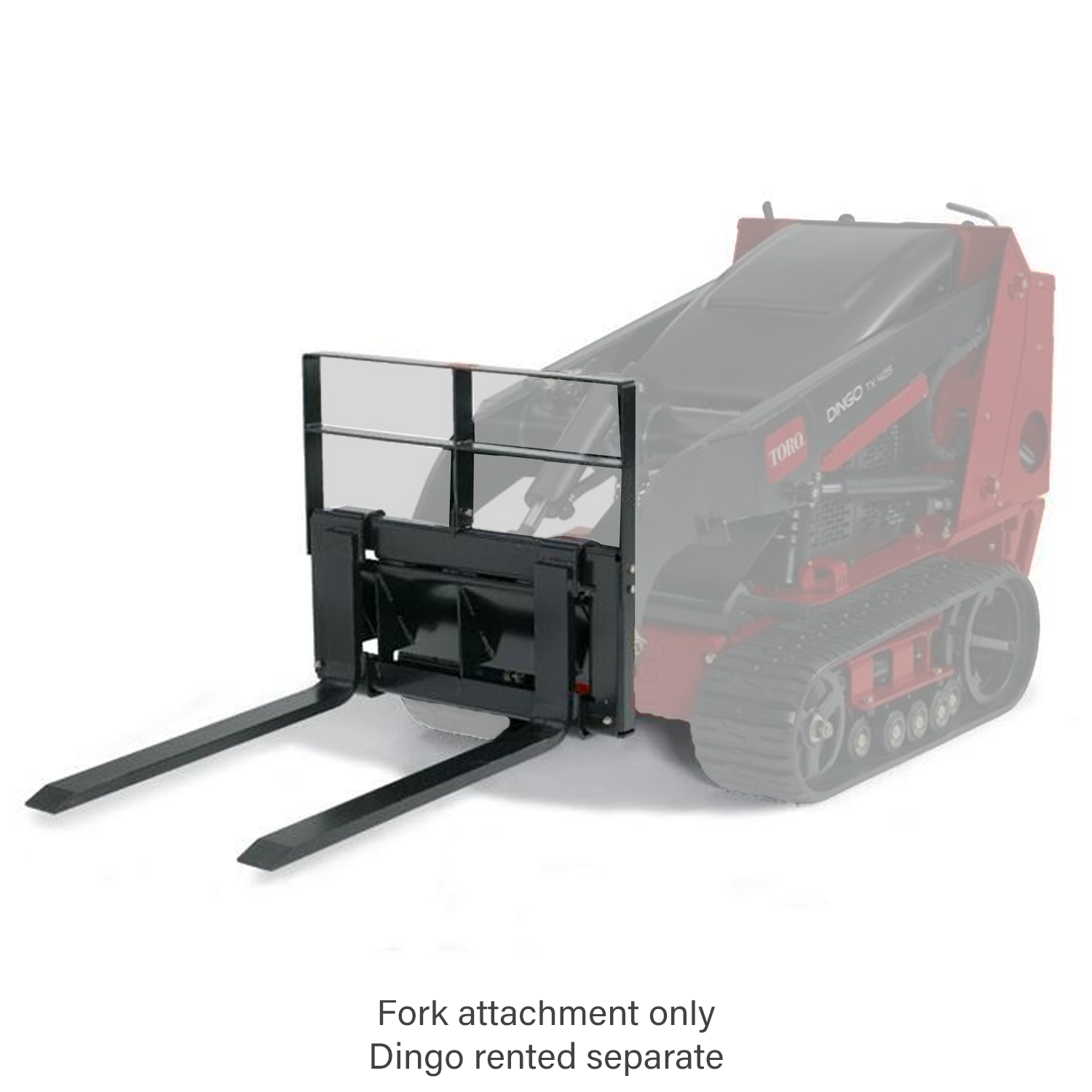Dingo Adjustable High Strength Pallet Forks | Attachment | Rental | Main Street Mower | Winter Garden | Clermont | Ocala