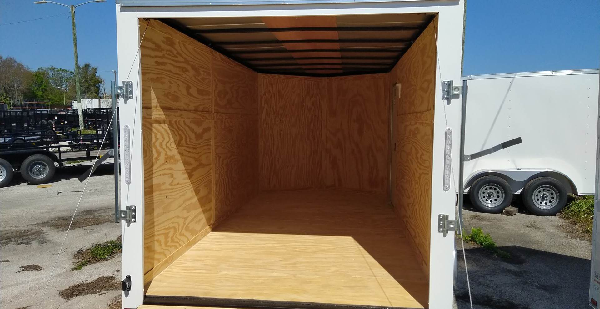 7X14 Spartan White Cargo Enclosed Trailer (7X14TA) (SOLD 5/18/2024)