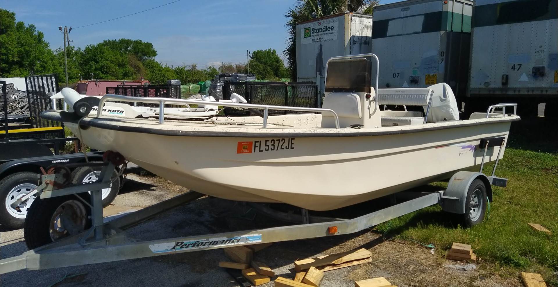 Fishing Boat & Trailer (Used) | Main Street Mower | Winter Garden | Clermont | Ocala