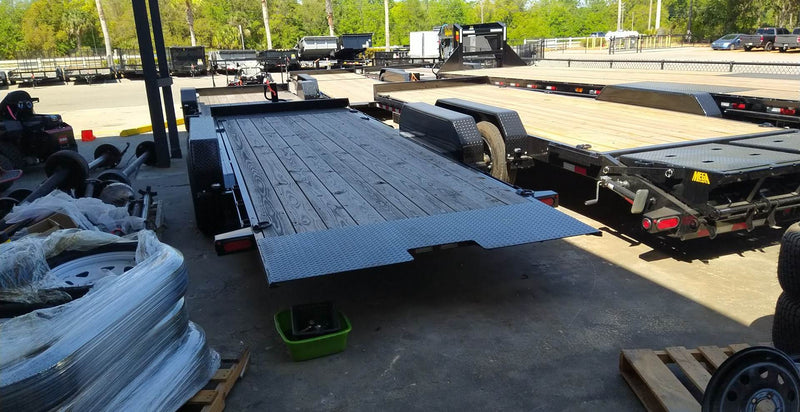 14 Foot Big Tex Heavy Duty with Full Tilt Bed Black Equipment Trailer (14FT-20BK)