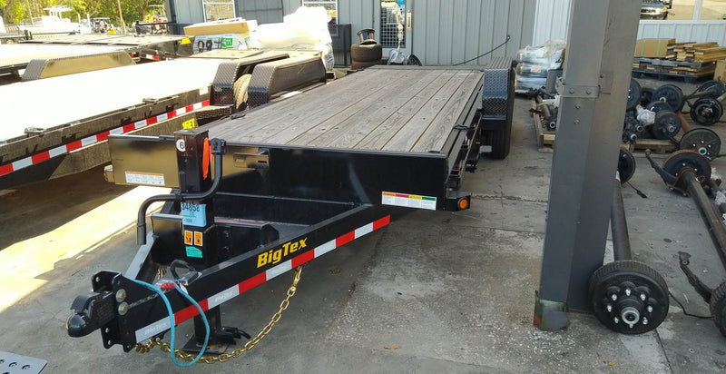 14 Foot Big Tex Heavy Duty with Full Tilt Bed Black Equipment Trailer (14FT-20BK)