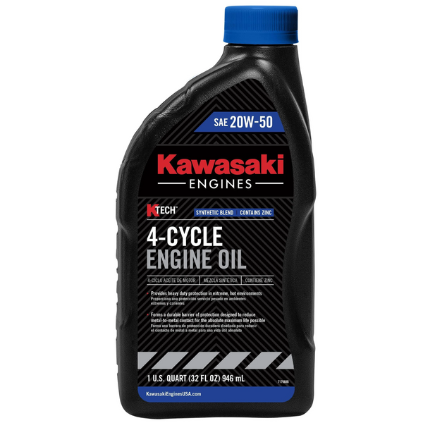 Kawasaki 4-Cycle Engine Oil Quart  K-Tech SAE 20W-50