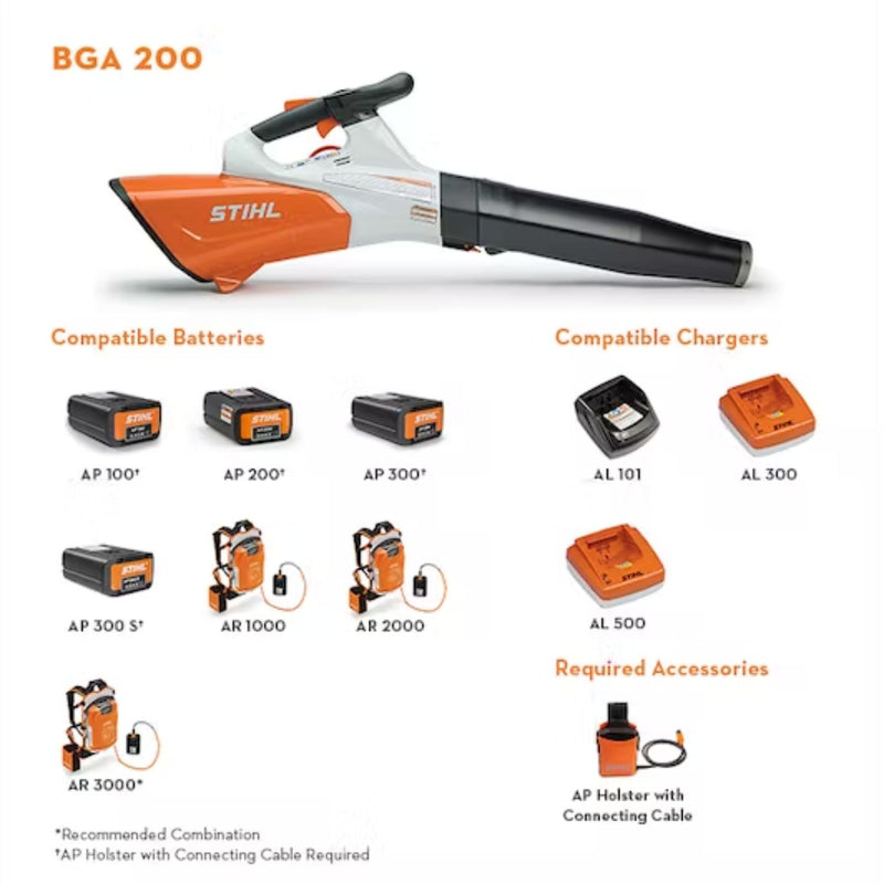 Stihl BGA 200 Handheld Blower - Unit Only - Main Street Mower | Winter Garden, Ocala, Clermont