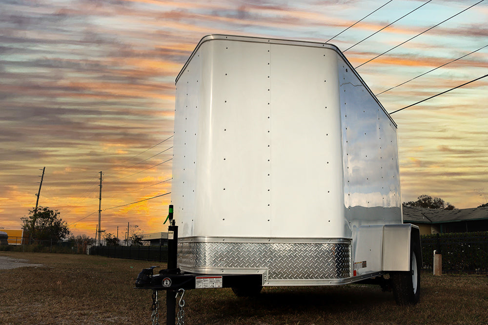 Small White Enclosed Trailer