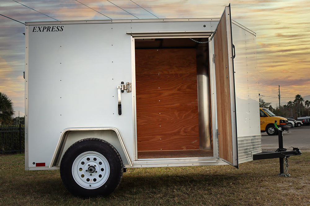 Small White Enclosed Trailer