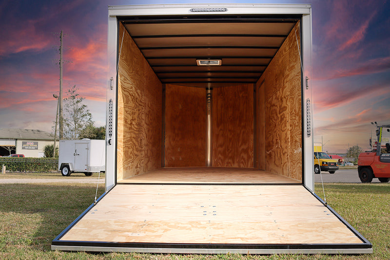 Big White Enclosed Trailer - Main Street Mower | Winter Garden, Ocala, Clermont