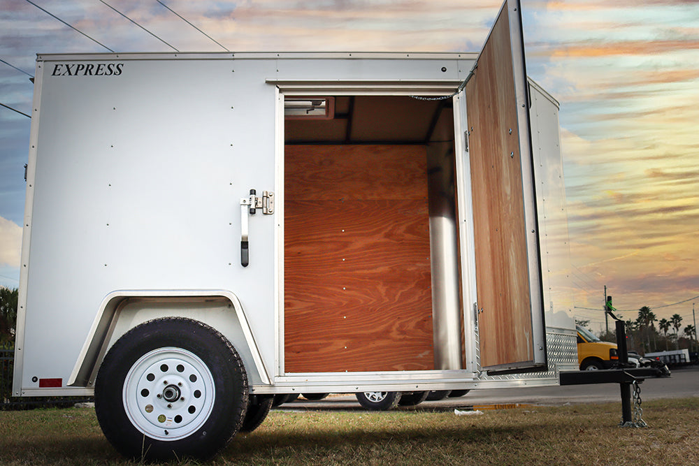 Small White Enclosed Trailer