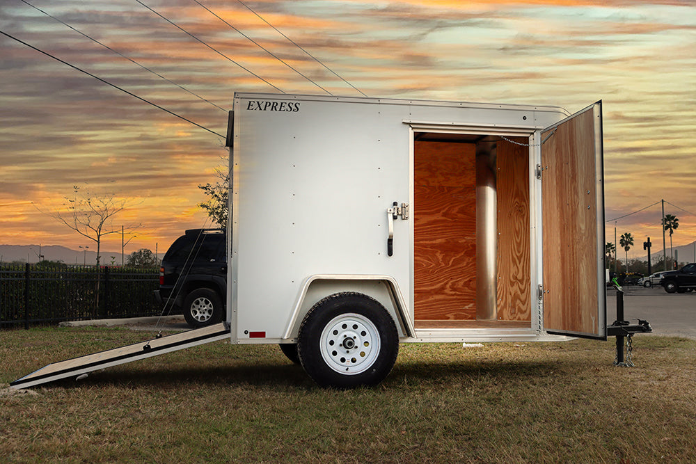 Small White Enclosed Trailer